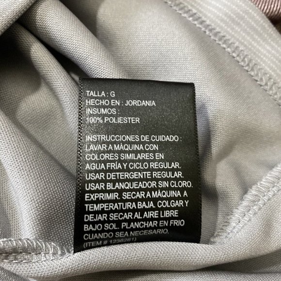 Pebble Beach Dry-Luxe Performance 1/4 Zip Gray Long Sleeve Mens Shirt Sz Large - Picture 10 of 10